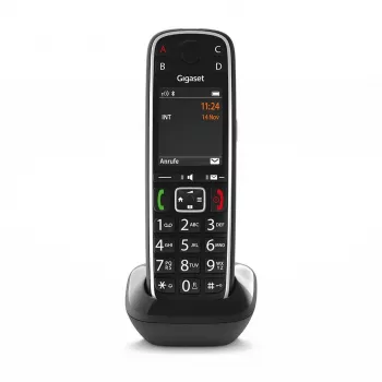 Gigaset E720HX Teléfono analógico/DECT con identificador de llamadas negro
