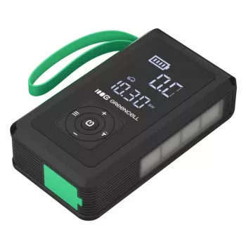 Batería externa Green Cell CJSGC03 8000 mAh Li‑Ion, pantalla OLED, USB‑C y USB‑A, salida 500 mA, linterna integrada
