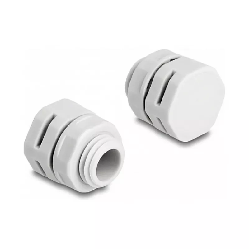 DeLOCK tapón de ventilación M12 gris 2 uds. poliamida 8 mm