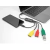 Hub USB DeLOCK 4 puertos USB 2.0 con cable USB Type-C a 3 x USB-A hembra + 1 x USB-C macho