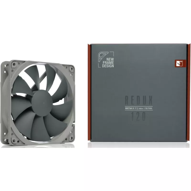 Ventilador Noctua NF P12 redux-1700 PWM, 120 mm, 12 V, 1700 RPM, 4-Pin PWM, 120,2 m³/h, 25,1 dB