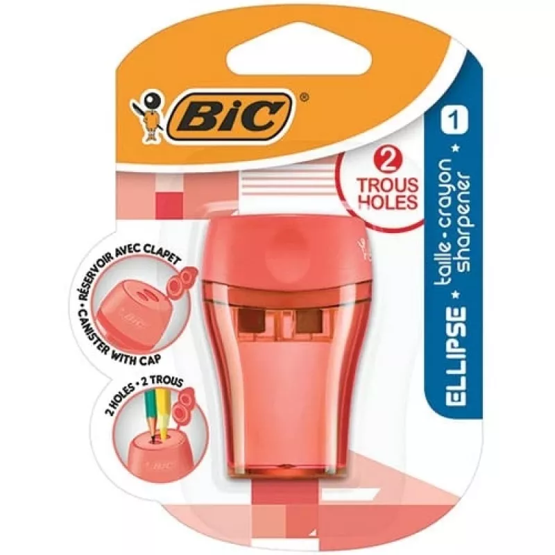 Sacapuntas Bic Ellipse Maxi 2 orificios, 1 ud.