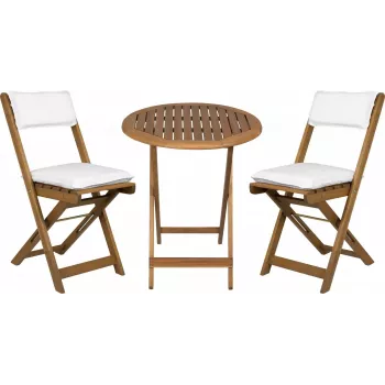 Conjunto de jardín Fieldmann FDZN 4003-T — 4 sillas y mesa, conjunto de exterior