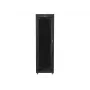 Lanberg FF01-6842-12BL armario rack de suelo de 19 pulgadas 42U, 600x800 mm, puerta de cristal, LCD, IP20, para montar, negro