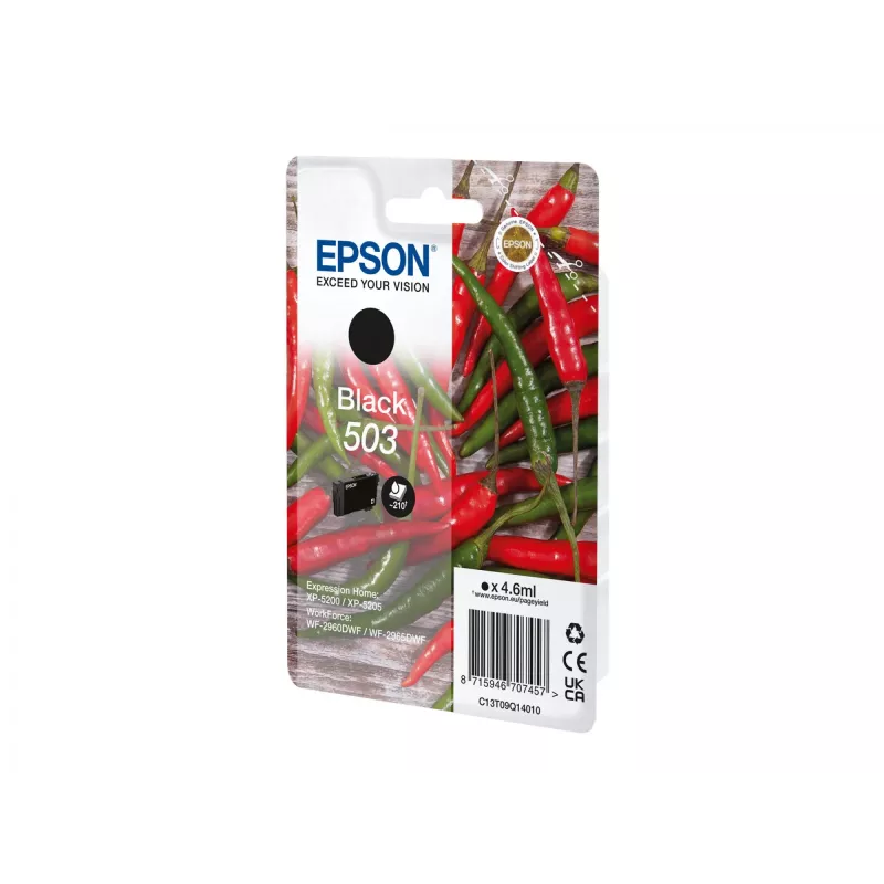 Epson 503 cartucho de tinta 1 ud. original rendimiento estándar negro