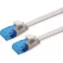 Cable de parcheo VALUE Cat.6A (Clase EA) UTP, extraplano, gris, 0,5 m (21.99.2010)
