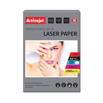 Papel fotográfico mate ActiveJet A4 110 g/m² 100 hojas