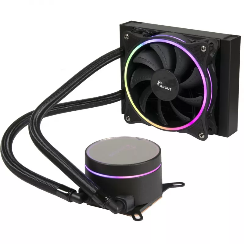 Refrigeración líquida todo en uno Inter-Tech LC-120 RGB 12 cm negro