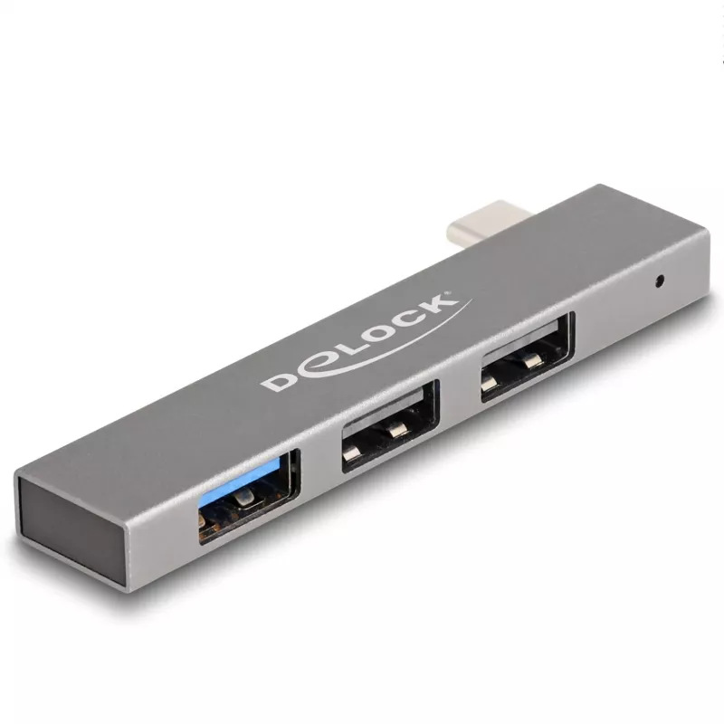 Hub USB DeLOCK 3 puertos fino USB Type-C 10 Gbps 2 x USB 2.0