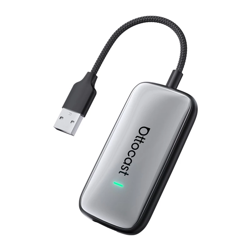 Adaptador inalámbrico Ottocast Play2Video CA515-T para CarPlay y Android Auto