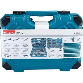 Makita E-10883 Juego de herramientas para mecánico 221 piezas