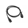 Cable de alimentación Lanberg CA-C13E-11CC-0018-BK negro 1,8 m conector C13 conector C14 (CA-C13E-11CC-0018-BK)