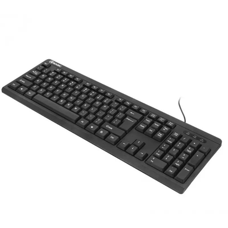 Teclado USB con cable Tellur negro – Basic USB, distribución US