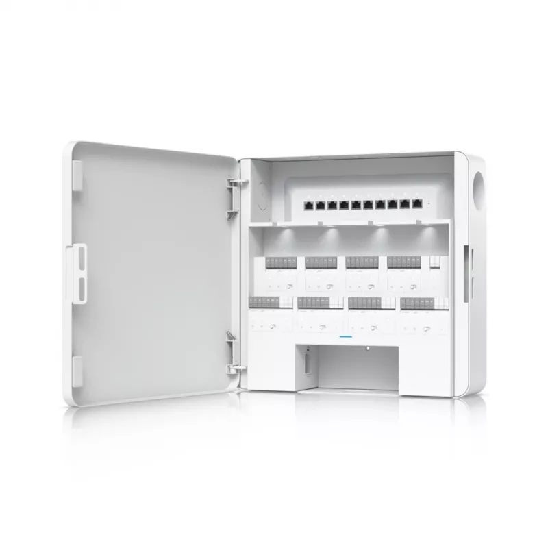 Controlador de puertas de seguridad Ubiquiti Enterprise Access Hub Armario 8 puertas Ethernet