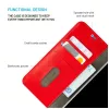 Funda de piel tipo libro FIXED para Samsung Galaxy A36 5G – rojo, protección frontal y trasera, aberturas precisas