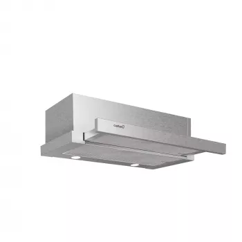 Campana extractora de bajo mueble CATA EXTENDER 600 — Acero inoxidable, filtro de grasa de aluminio, 390 m³/h, 440 mm de profundidad, control por botones