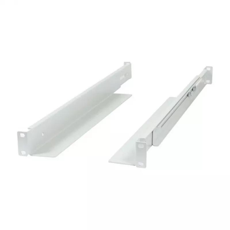 Guía de perfil en L de montaje ALLNET longitud ajustable 502–849 mm gris claro, par
