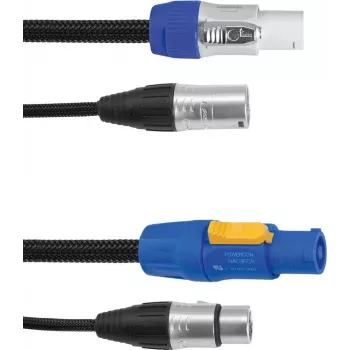 Cable combo DMX EUROLITE 30227780 P-Con a XLR de 3 pines, 1,5 m