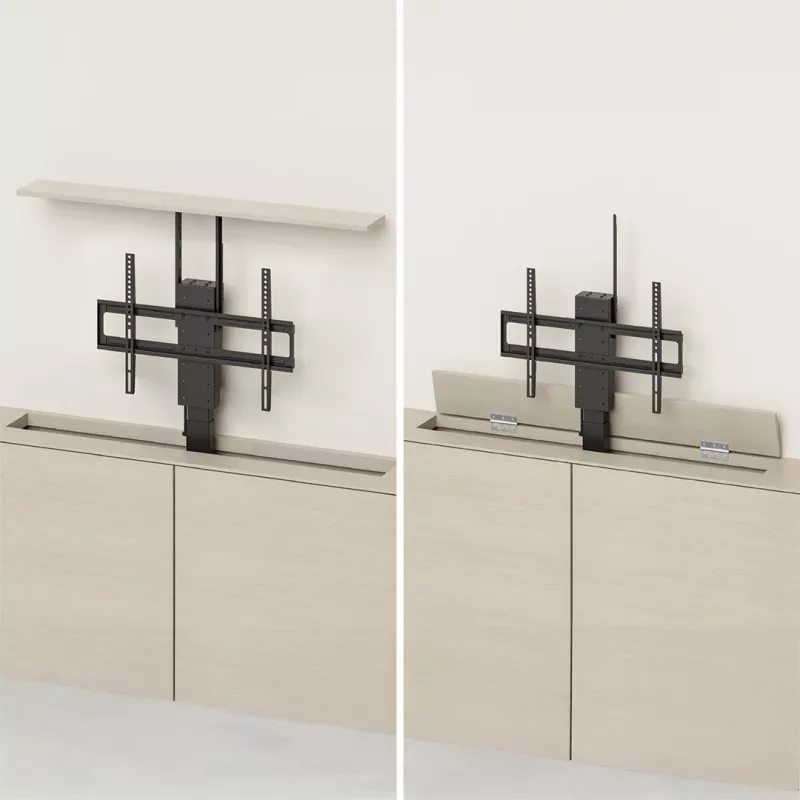 Soporte eléctrico de techo/suelo Maclean, extensible, 43''-88'', VESA 600x400, máx. 60 kg, 100-240 V AC, 50/60 Hz
