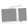 Acoplador Keystone Ubiquiti UACC-Keystone-Coupler-C6A plano acero inoxidable RJ-45