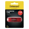 Memoria USB Intenso 128 GB USB Type-A 2.0 Rojo Transparente