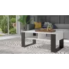 Tablero de mesa de centro Topeshop MODERN 2P BIEL CZ — tablero rectangular blanco, 2 patas