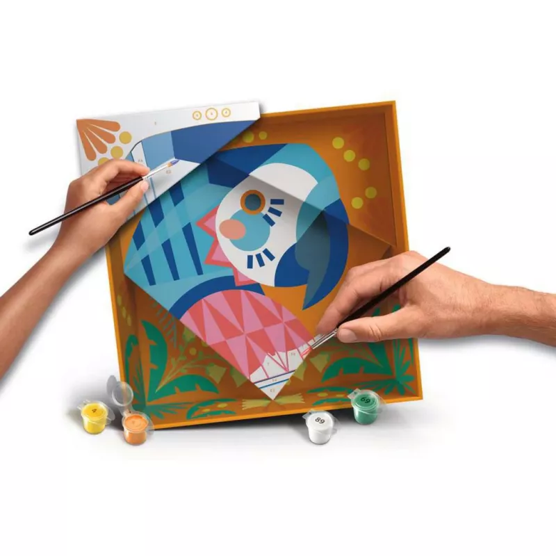 Set de pintura Ravensburger CreArt Do it together – Loro (set de pintura en grupo)