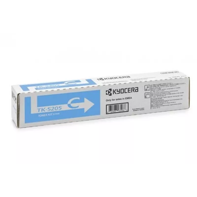 Cartucho de tóner Kyocera TK-5205C Original Cian 2500 páginas
