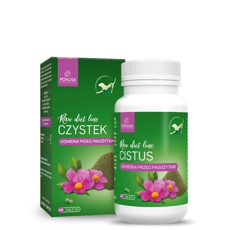 POKUSA RawDietLine Cistus - complemento alimenticio para perros y gatos - 120 uds.