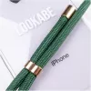 Collar para teléfono Lookabe loo014 para iPhone XR – funda protectora dorada y verde con correa