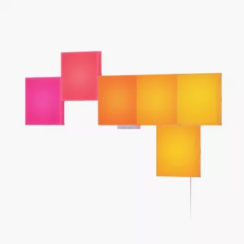 Panel LED Nanoleaf N8100K02-6BS – Cuadrado RGB, 6 uds., AC 100–240 V, Montaje en pared
