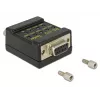 Conector DeLOCK 2xDB9 87713 negro