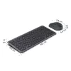 Conjunto de teclado y ratón multidispositivo negro gris