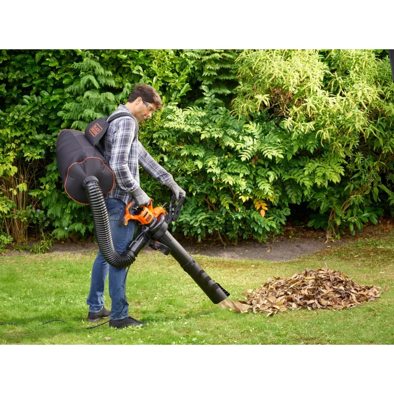 Black & Decker BEBLV301-QS soplador/aspirador de hojas 3 en 1, 3000 W