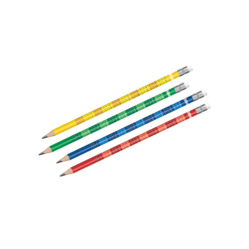 Lápices Colorino para niños con tabla de multiplicar