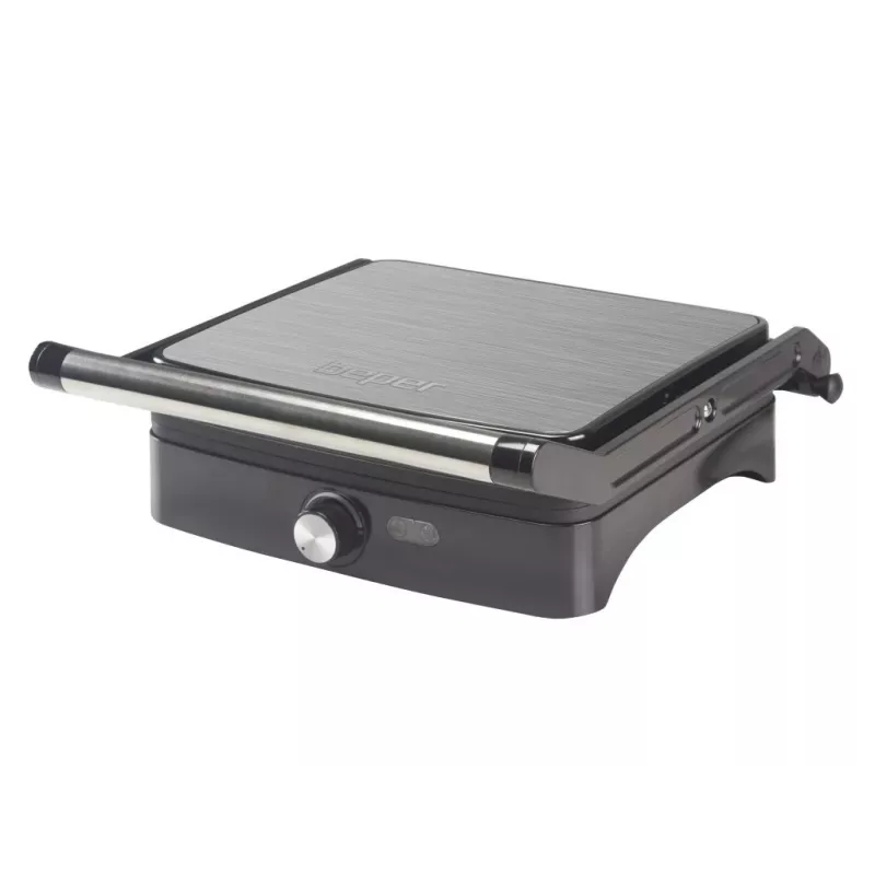 Tostadora eléctrica Beper P101TOS502 — tostadora de acero inoxidable para 2 rebanadas, diseño compacto
