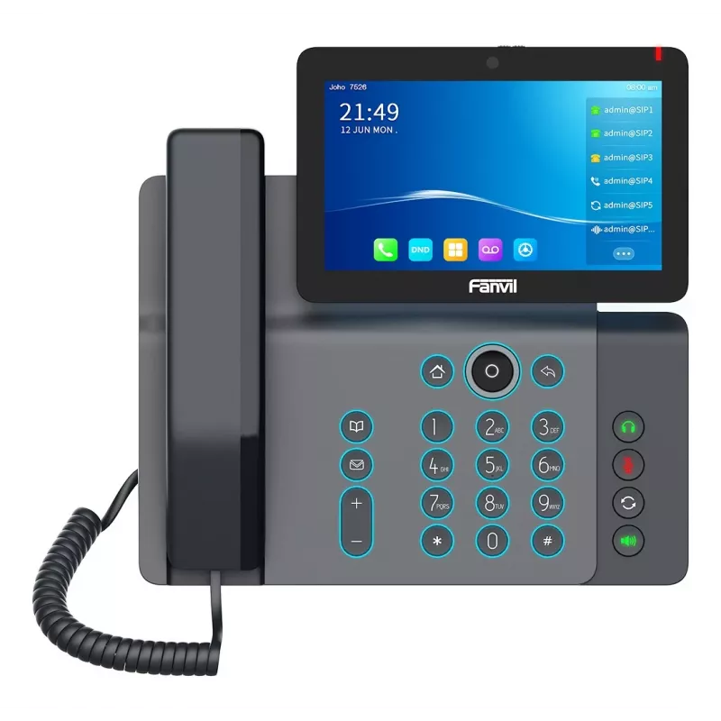 Fanvil V67 teléfono IP negro 20 líneas LCD Wi-Fi