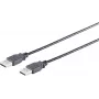 Cable USB S/CONN 13-22185 USB 2.0 1,8 m negro