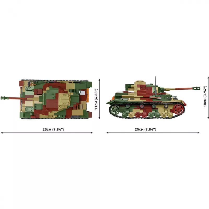 Blocks WWII PZKPFW IV AUSF.G 1107 bloques
