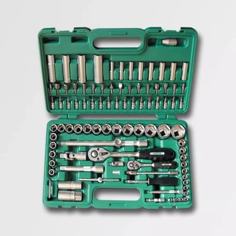 Juego de llaves HONITON 94 piezas Professional H4060 — llaves mixtas de boca/estrella y vasos, maletín de almacenamiento