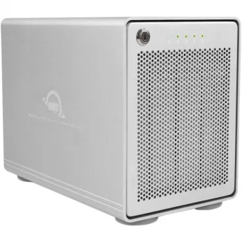 Mercury Elite Pro Quad, carcasa para unidades plateada, USB 3.2 Gen 2, RAID Ready