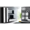 Armario Cama Square VIGO 50/50/30 negro/blanco brillo