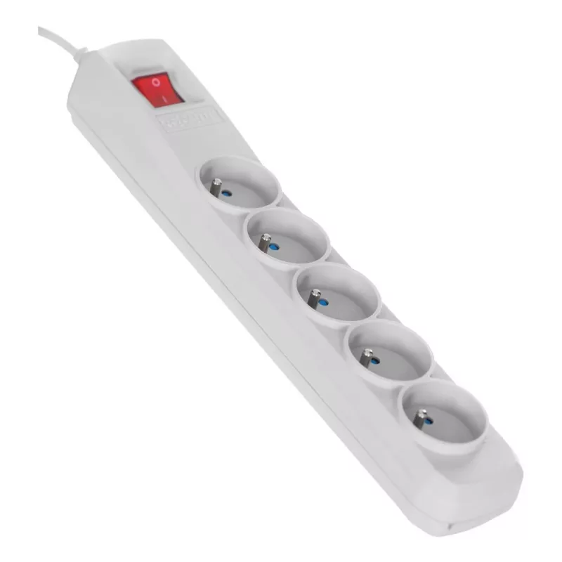 Regleta con cable Activejet gris ACJ COMBO 5G/3M/BEZP. AUT/S