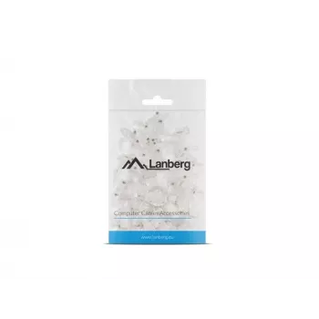 LANBERG conector de cable RJ-45 PLU-5000, apantallamiento U/UTP (UTP), blanco translúcido, pack de 100