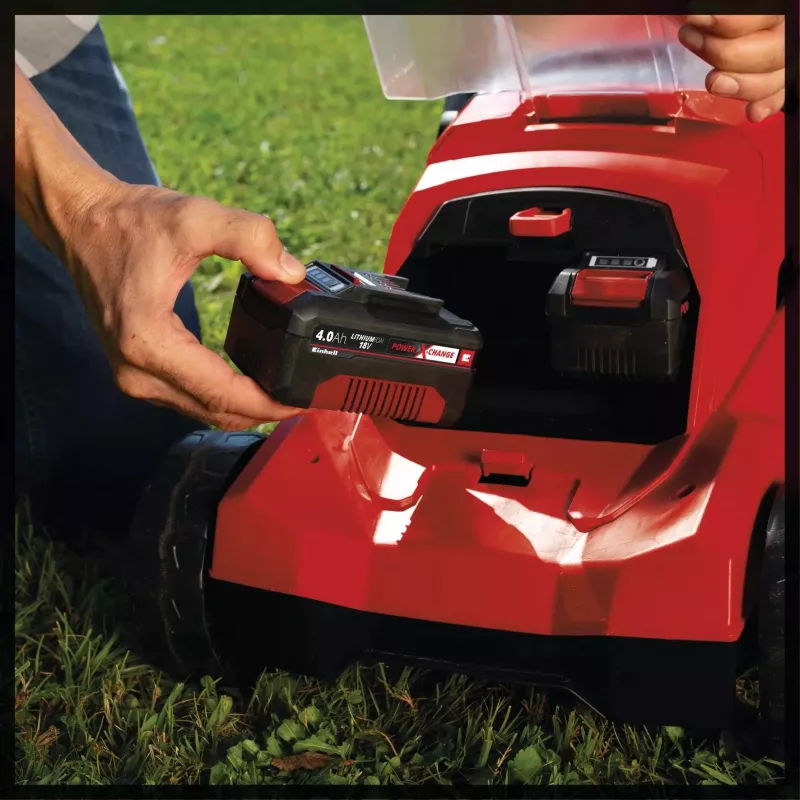 Cortacésped a batería GE-CM 36/37 Li-Solo, 36 voltios (2x18 V) (rojo/negro, sin batería ni cargador)