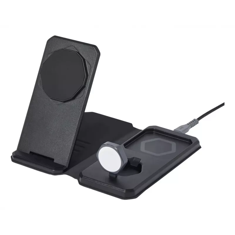 Auriculares 3 en 1 Urban Armor Gear SRGE carga inalámbrica negro gris