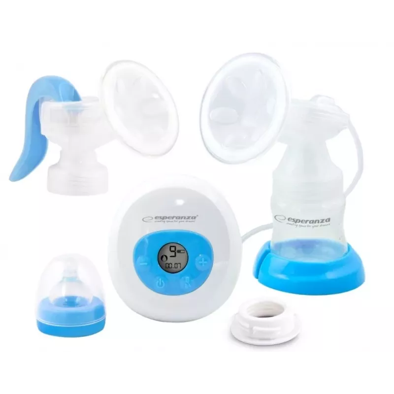 Sacaleches ESPERANZA ECM003B electrónico 150 ml, pantalla integrada, azul/blanco, 100–240 V CA