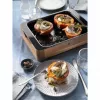 WMF Fusiontec Fuente rectangular para horno de cerámica, acero, madera