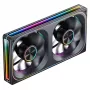 Jonsbo ZA-240 Infinity Mirror ventilador ARGB PWM de aspas invertidas, 240 mm, negro