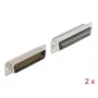 Conector macho D-Sub HD 50 pines metal versión para soldar 2 uds. DeLOCK 66705